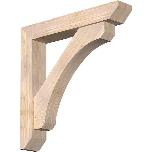 Ekena Millwork Legacy Slat Smooth Bracket w/ Offset Brace, Douglas Fir, 7 1/2"W x 44"D x 44"H BKT0806X44X44LEC06SDF - main